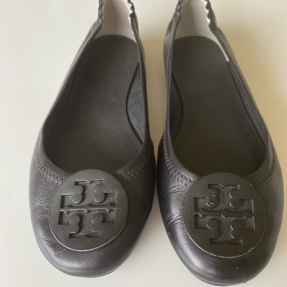 Tory Burch Black Flats (never worn outside) | 8.5